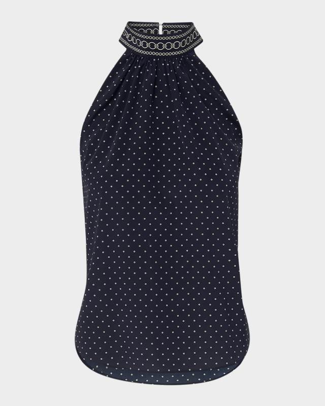 Kovi Silk High-Neck Top